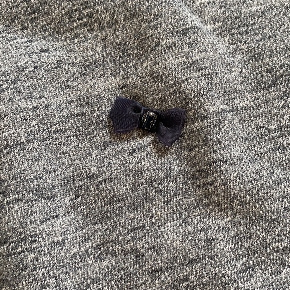 J crew bow crystal appliqué terry top - Picture 3 of 6